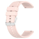 For Huawei Watch GT 3 Pro 46mm 22mm Protruding Head Silver Buckle Silicone Watch Band(Pink)
