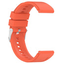 For Huawei Watch GT 3 Pro 43mm 20mm Protruding Head Silver Buckle Silicone Watch Band(Orange)