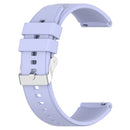 For Huawei Watch GT 3 Pro 43mm 20mm Protruding Head Silver Buckle Silicone Watch Band(Purple)