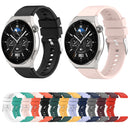 For Huawei Watch GT 3 Pro 43mm 20mm Protruding Head Silver Buckle Silicone Watch Band(Orange)