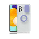 For Samsung Galaxy A13 5G Sliding Camshield TPU Phone Case with Ring Holder(Purple)