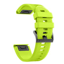 For Garmin Fenix 7 22mm Silicone Watch Band(Green)