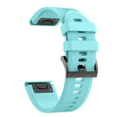 For Garmin Fenix 7 22mm Silicone Watch Band(Peppermint Green)