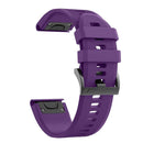 For Garmin Fenix 7 22mm Silicone Watch Band(Purple)