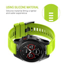For Garmin Fenix 7 22mm Silicone Watch Band(Green)