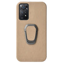 For Xiaomi Redmi Note 11 Pro Global Ring Holder Honeycomb PU Phone Case(Coffee)