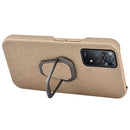 For Xiaomi Redmi Note 11 Pro Global Ring Holder Honeycomb PU Phone Case(Coffee)