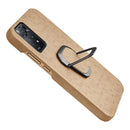 For Xiaomi Redmi Note 11 Pro Global Ring Holder Honeycomb PU Phone Case(Coffee)