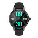 CF90 1.19 inch Silicone Watchband Color Screen Smart Watch(Black)