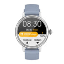 CF90 1.19 inch Silicone Watchband Color Screen Smart Watch(Silver)