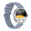 CF90 1.19 inch Silicone Watchband Color Screen Smart Watch(Silver)