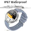 CF90 1.19 inch Silicone Watchband Color Screen Smart Watch(Silver)