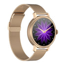 CF90 1.19 inch Steel Watchband Color Screen Smart Watch(Gold)