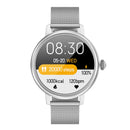 CF90 1.19 inch Steel Watchband Color Screen Smart Watch(Silver)