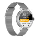 CF90 1.19 inch Steel Watchband Color Screen Smart Watch(Silver)