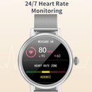 CF90 1.19 inch Steel Watchband Color Screen Smart Watch(Gold)