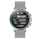CF85 1.32 inch Steel Watchband Color Screen Smart Watch(Silver)