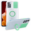 For Xiaomi Redmi Note 11 Pro Global Sliding Camshield TPU Phone Case with Ring Holder(Green)