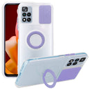 For Xiaomi Redmi Note 11 Pro Global Sliding Camshield TPU Phone Case with Ring Holder(Purple)