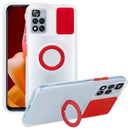 For Xiaomi Redmi Note 11 4G Global Sliding Camshield TPU Phone Case with Ring Holder(Red)