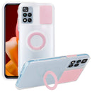 For Xiaomi Redmi Note 11 4G Global Sliding Camshield TPU Phone Case with Ring Holder(Pink)