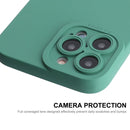 ENKAY Liquid Silicone Phone Case for iPhone 13 Pro Max(Dark Green)
