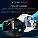 LY008 Max 1.9 inch Silicone Watchband Color Screen Smart Watch(Pink)
