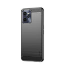 For OPPO Realme C35 MOFI Gentleness Brushed Carbon Fiber Soft TPU Case(Black)