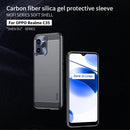 For OPPO Realme C35 MOFI Gentleness Brushed Carbon Fiber Soft TPU Case(Black)