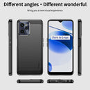 For OPPO Realme C35 MOFI Gentleness Brushed Carbon Fiber Soft TPU Case(Black)