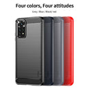 For Xiaomi Redmi Note 11 4G Global / Note 11S 4G MOFI Gentleness Brushed Carbon Fiber TPU Case(Blue)