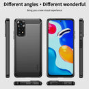 For Xiaomi Redmi Note 11 4G Global / Note 11S 4G MOFI Gentleness Brushed Carbon Fiber TPU Case(Red)