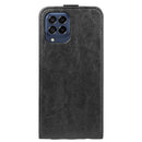 For Samsung Galaxy M33 R64 Texture Vertical Flip Leather Phone Case(Black)