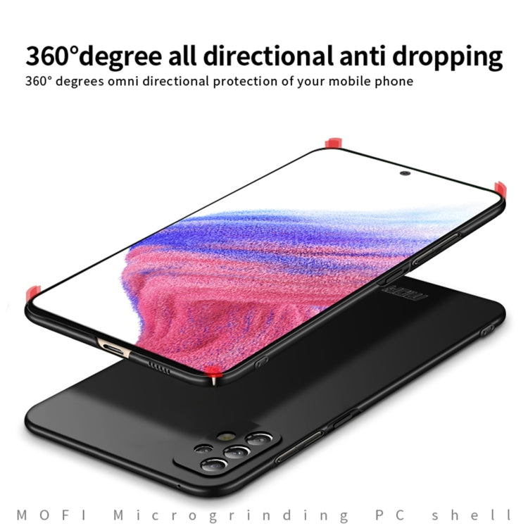 For Samsung Galaxy A53 5G MOFI Frosted PC Ultra-thin Hard Phone Case(Blue)