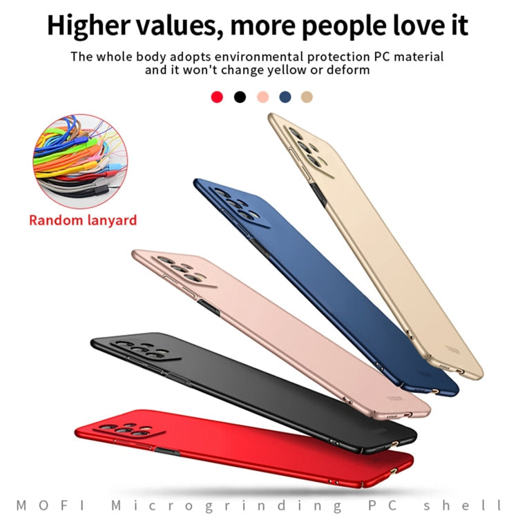For Samsung Galaxy A53 5G MOFI Frosted PC Ultra-thin Hard Phone Case(Blue)