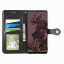 For Google Pixel 7 5G Retro Solid Color Buckle Leather Phone Case(Black)