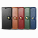 For Motorola Edge 30 Pro Retro Solid Color Buckle Leather Phone Case(Brown)