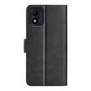 For Alcatel 1B 2022 Dual-side Magnetic Buckle Horizontal Flip Leather Phone Case(Black)