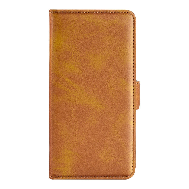 For Alcatel 1B 2022 Dual-side Magnetic Buckle Horizontal Flip Leather Phone Case(Yellow)