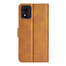 For Alcatel 1B 2022 Dual-side Magnetic Buckle Horizontal Flip Leather Phone Case(Yellow)