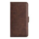 For Alcatel 1B 2022 Dual-side Magnetic Buckle Horizontal Flip Leather Phone Case(Brown)