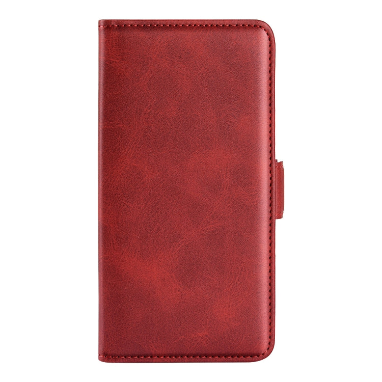 For Alcatel 1B 2022 Dual-side Magnetic Buckle Horizontal Flip Leather Phone Case(Red)