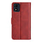 For Alcatel 1B 2022 Dual-side Magnetic Buckle Horizontal Flip Leather Phone Case(Red)
