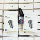 WKN-707 PD 20W USB-C / Type-C + QC 3.0 25W USB Mini Car Charger with USB-C / Type-C to 8 Pin Data Cable, Cable Length: 1m(White)