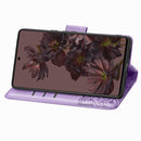 For Google Pixel 7 Pro 5G Butterfly Love Flower Embossed Leather Phone Case(Light Purple)