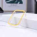 Luminous Hollow Colorful PC Watch Case For Apple Watch Series 6/5/4/SE 44mm(Yellow)