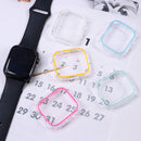 Luminous Hollow Colorful PC Watch Case For Apple Watch Series 6/5/4/SE 44mm(Yellow)