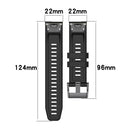 For Garmin Fenix 7 22mm Silicone Solid Color Watch Band(Burgundy)
