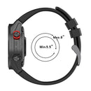 For Garmin Fenix 6 Pro 22mm Silicone Solid Color Watch Band(Blue)