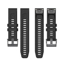 For Garmin Fenix 7S 20mm Silicone Solid Color Watch Band(Dark Blue)